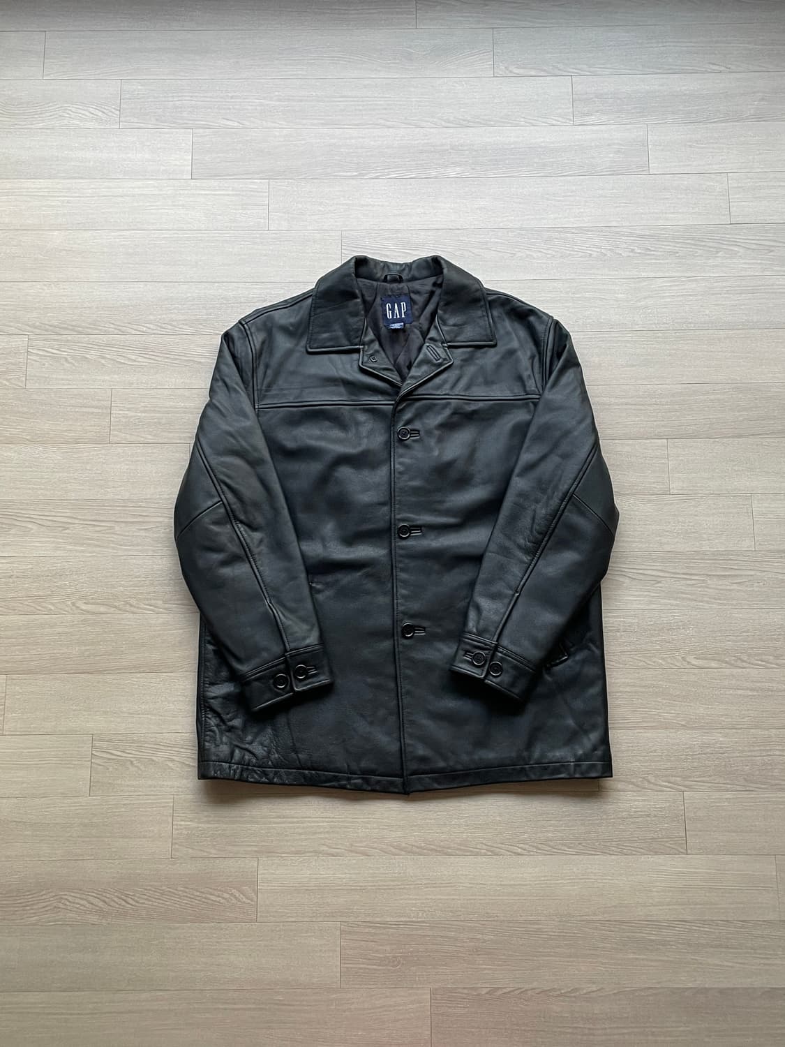 90s 올드갭 레더 카코트 gap carcoat 상품이미지1