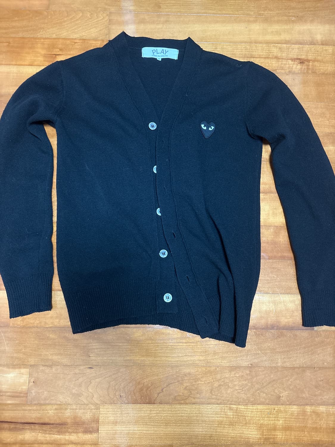 꼼데가르송 PLAY블랙 가디건 상품이미지1