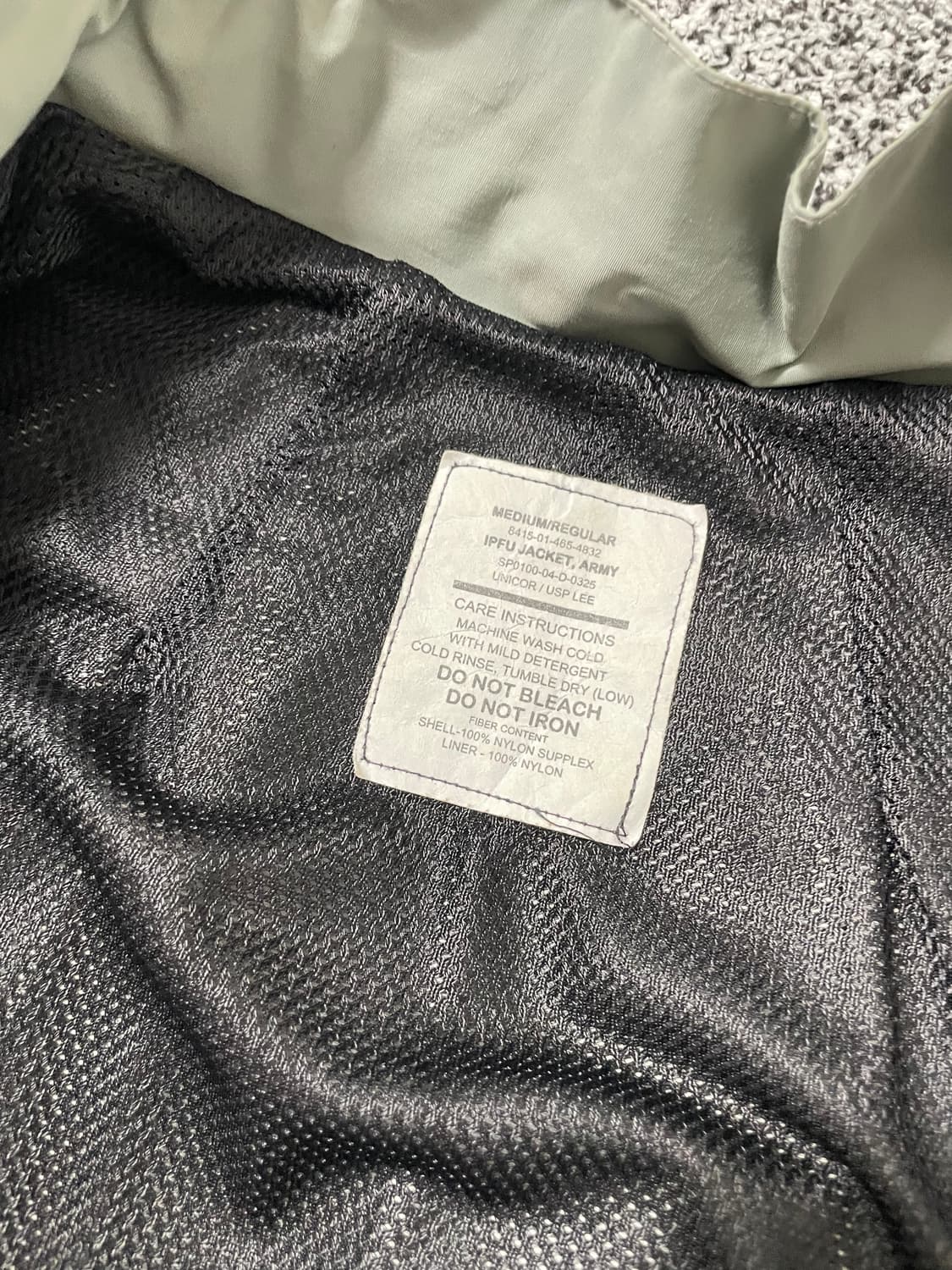 빈티지9. U.S. Army IPFU 미육군 바람막이 그린 윈드브레이커 상품이미지6