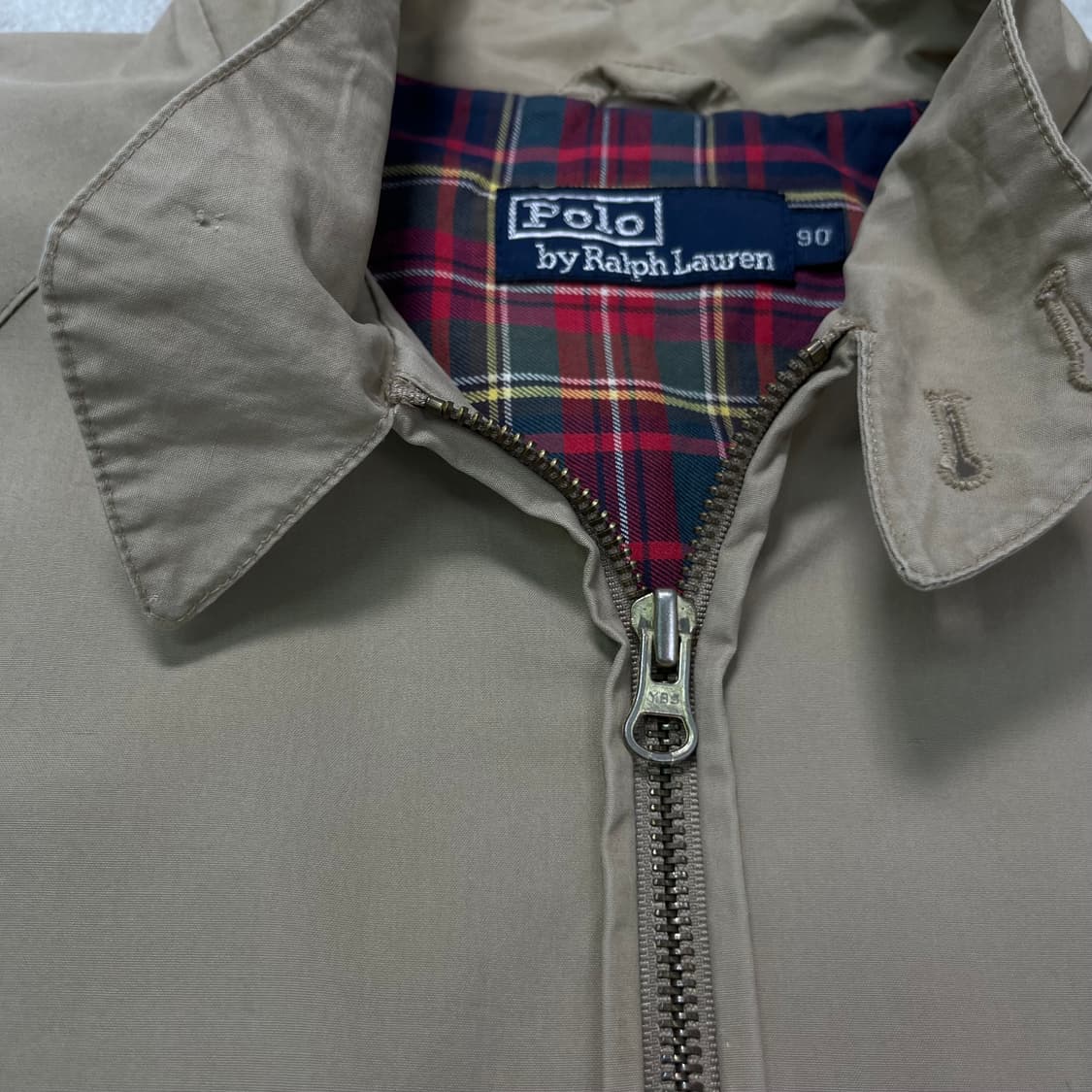 100 80s (일경물산)폴로랄프로렌 방패로고 블루종 자켓 상품이미지3