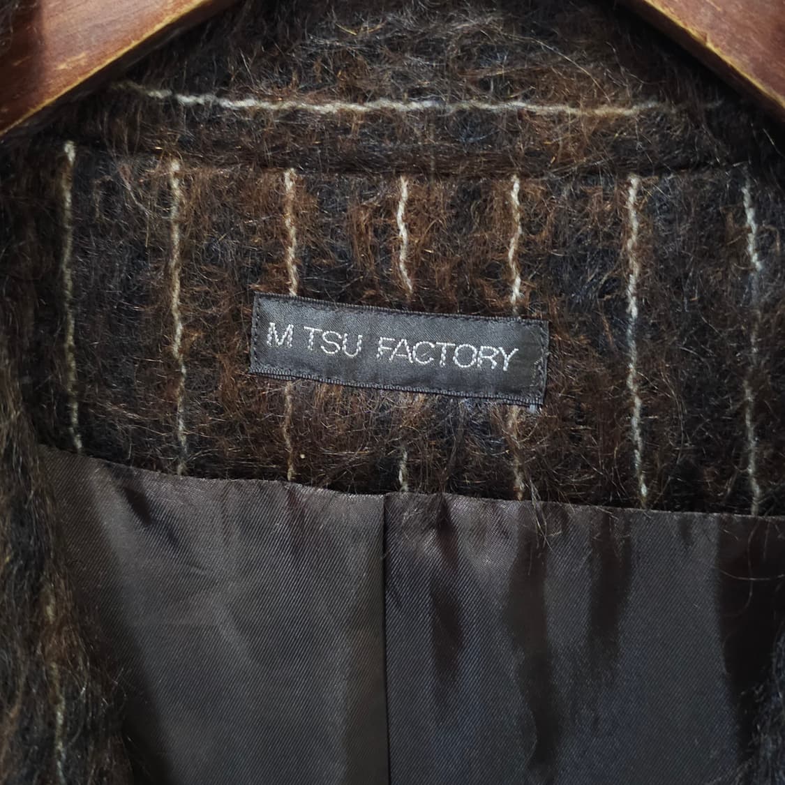 미사용품 JAPAN 빈티지 모헤어 코트- 우먼프리 상품이미지8