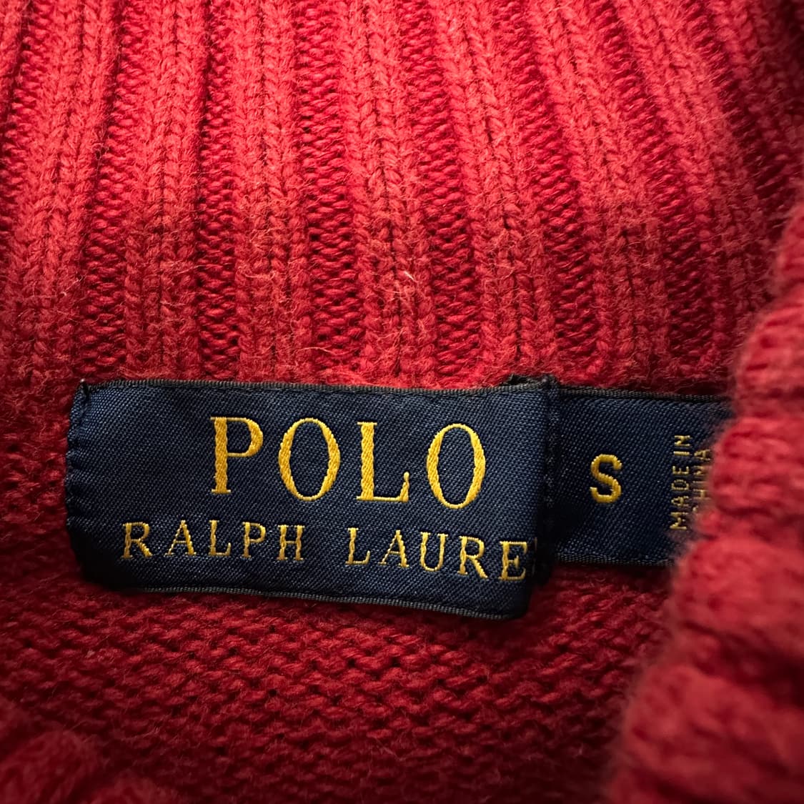 POLO RALPH LAUREN half zipup knit red 상품이미지4