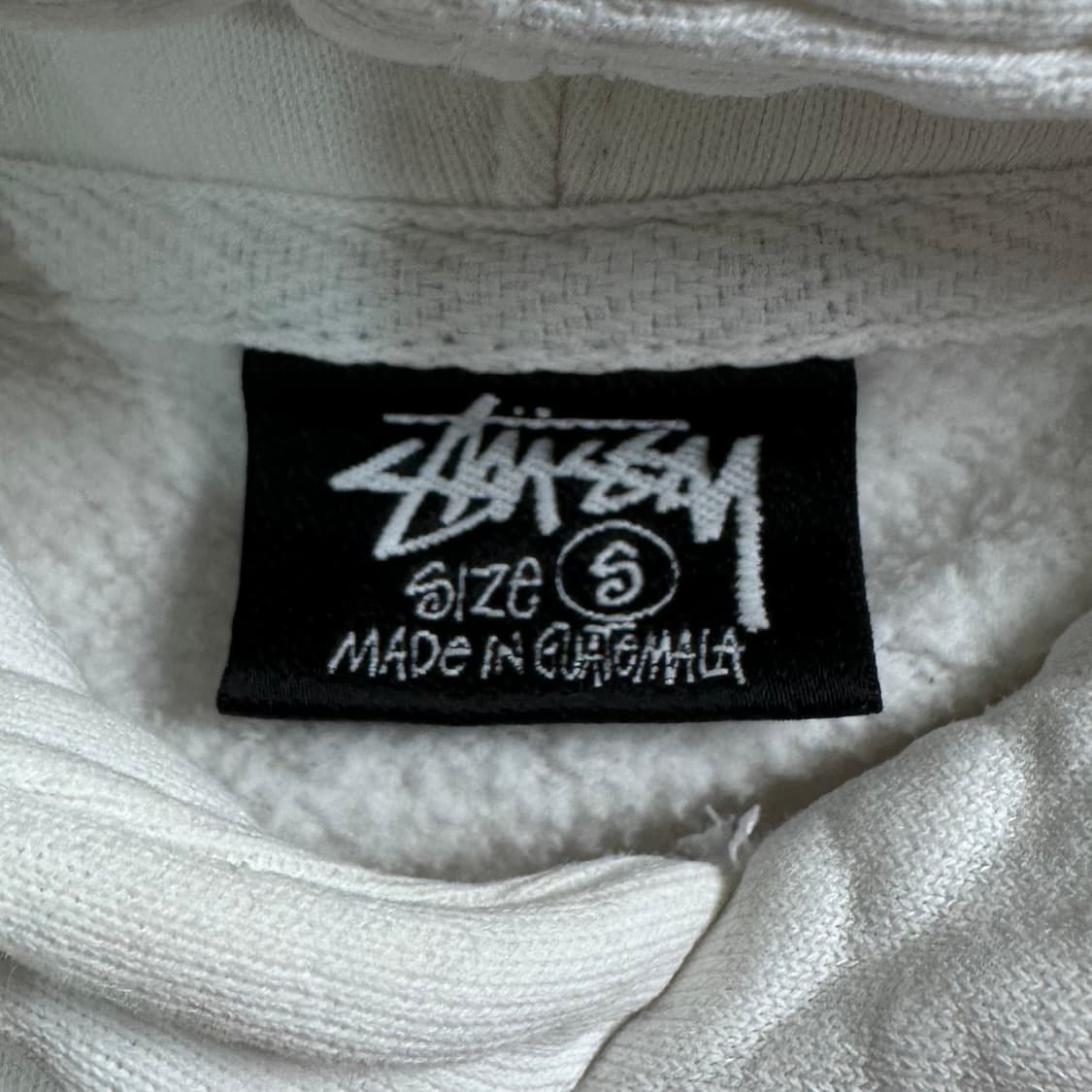 스투시 스탁로고 화이트 후드티 상품이미지10