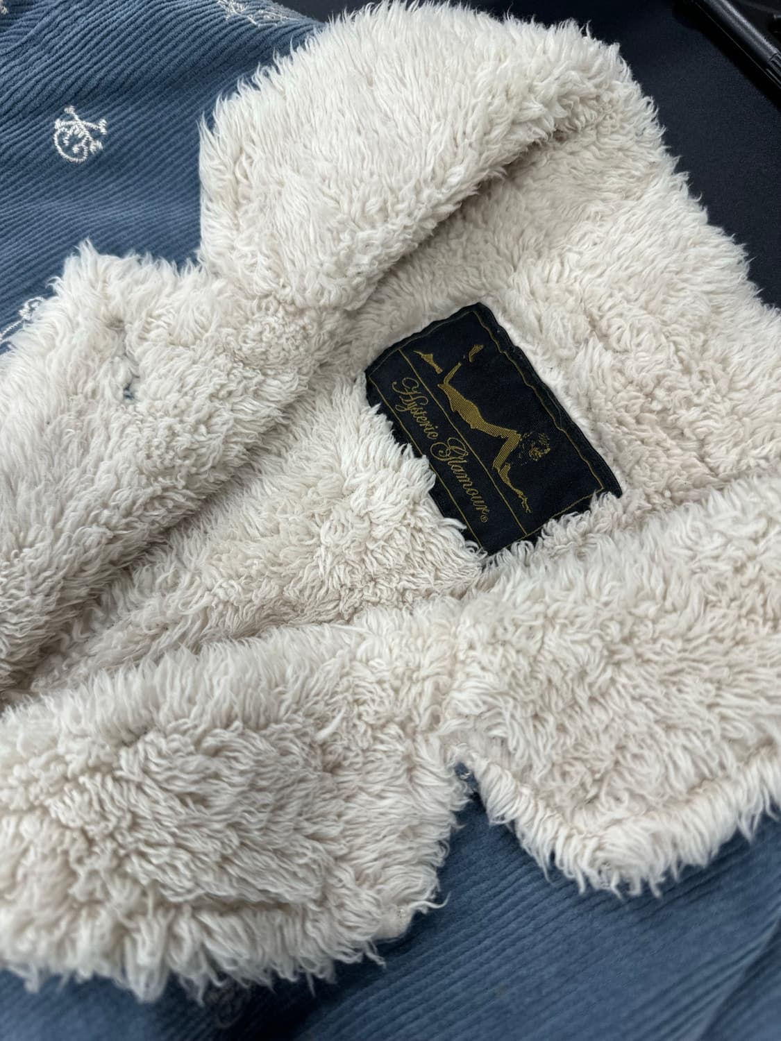 히스테릭 글래머 블루 코듀로이 셰르파 자켓 상품이미지4