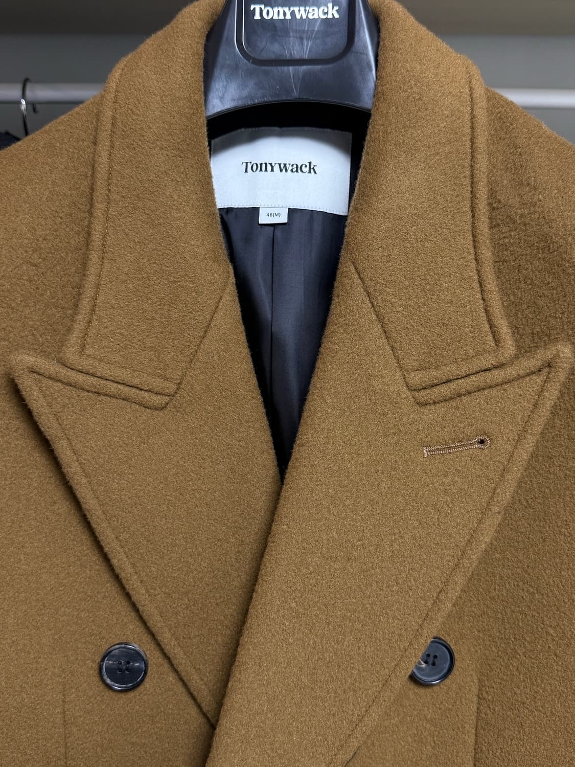 m 토니웩 캐시미더더블브레스티드코트 다크카멜 상품이미지3