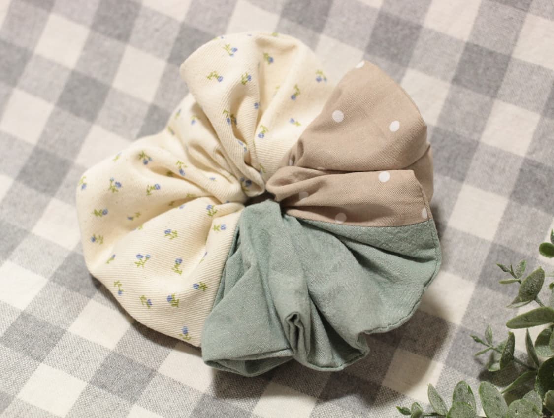 핸드메이드 모리걸 패치워크 스크런치 * 패치슈슈 상품이미지7