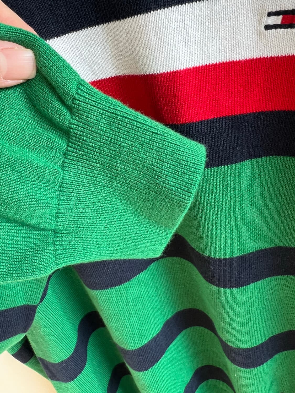 타미힐피거 그린 니트 상품이미지5