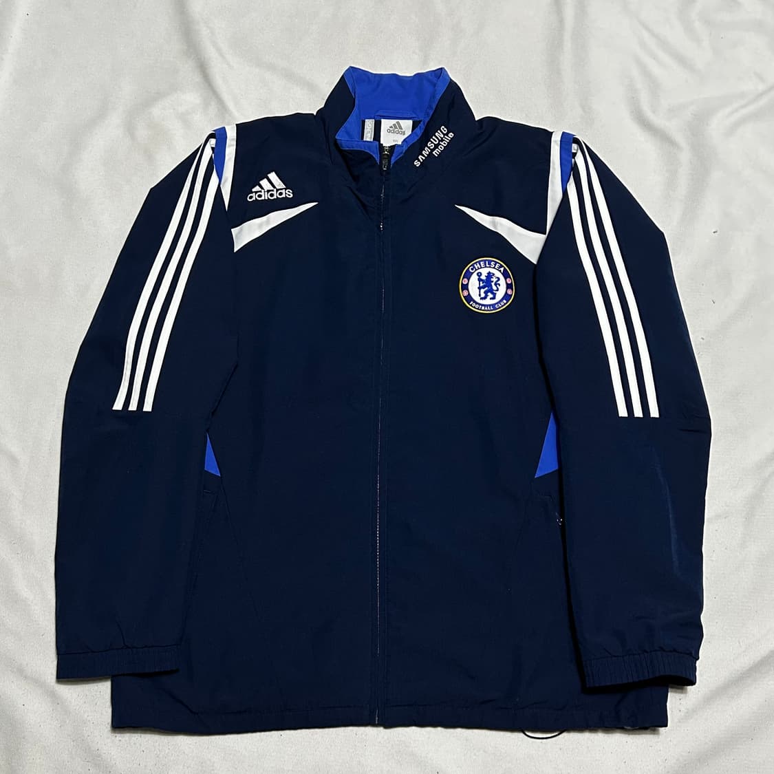 105 아디다스 첼시 삼성 블루 파이핑 네이비 트랙 자켓 상품이미지2