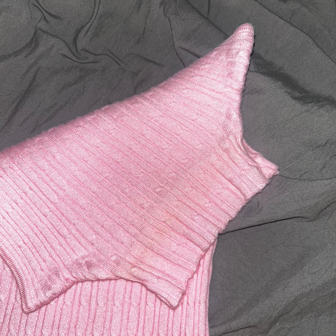 vintage baby pink knit sleve 상품이미지2