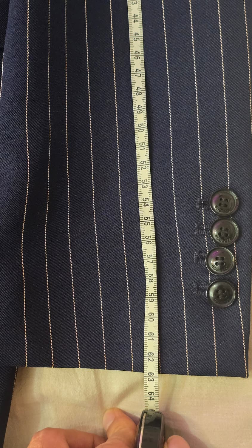 네이비 스트라이프 정장 셋업 100사이즈 상품이미지6