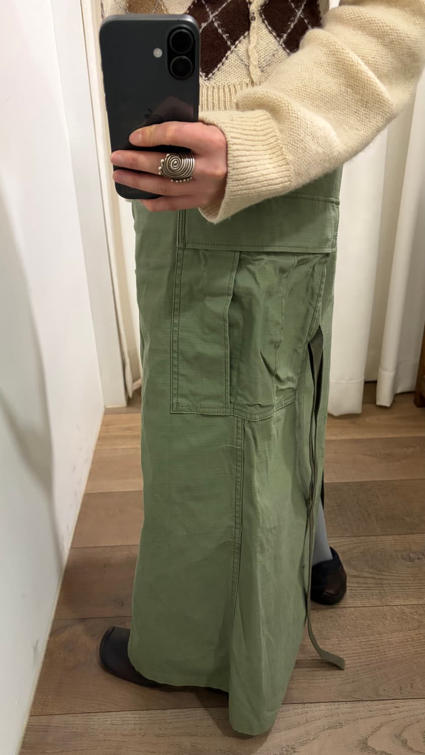 Line Pocket Maxi Cargo Skirt 상품이미지10