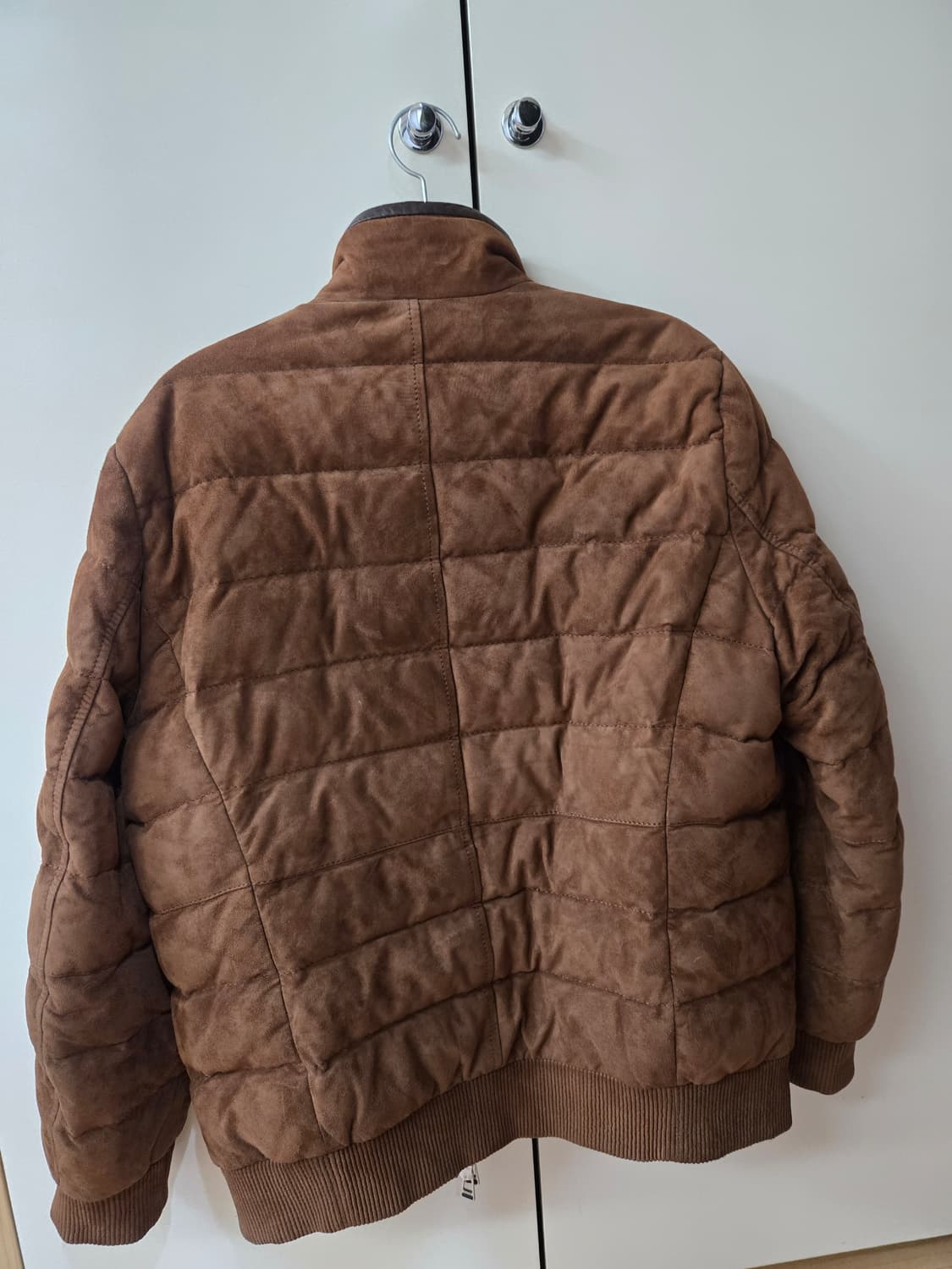 맨온더분 스웨이드 구스 집업패딩 상품이미지5