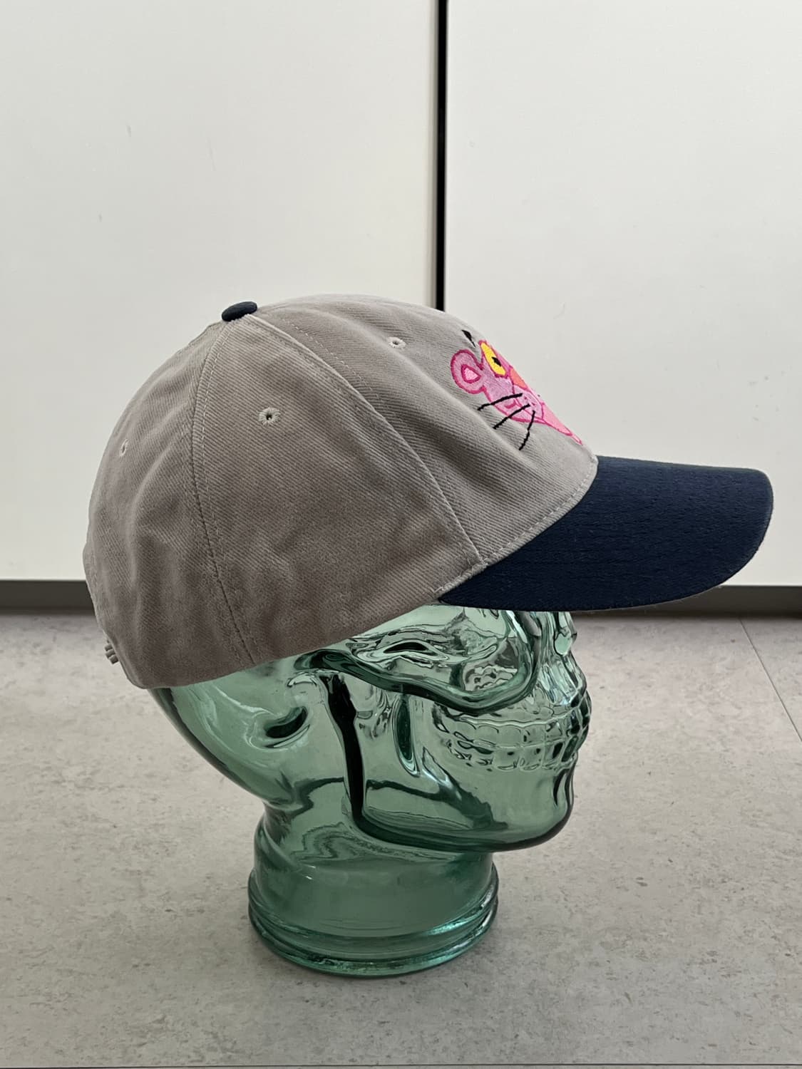 빈티지 90s 핑크팬더 스냅백 베이지/네이비 상품이미지2