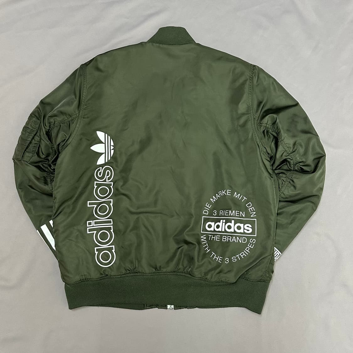 아디다스 빈티지 카키 누빔 항공점퍼 105 상품이미지9
