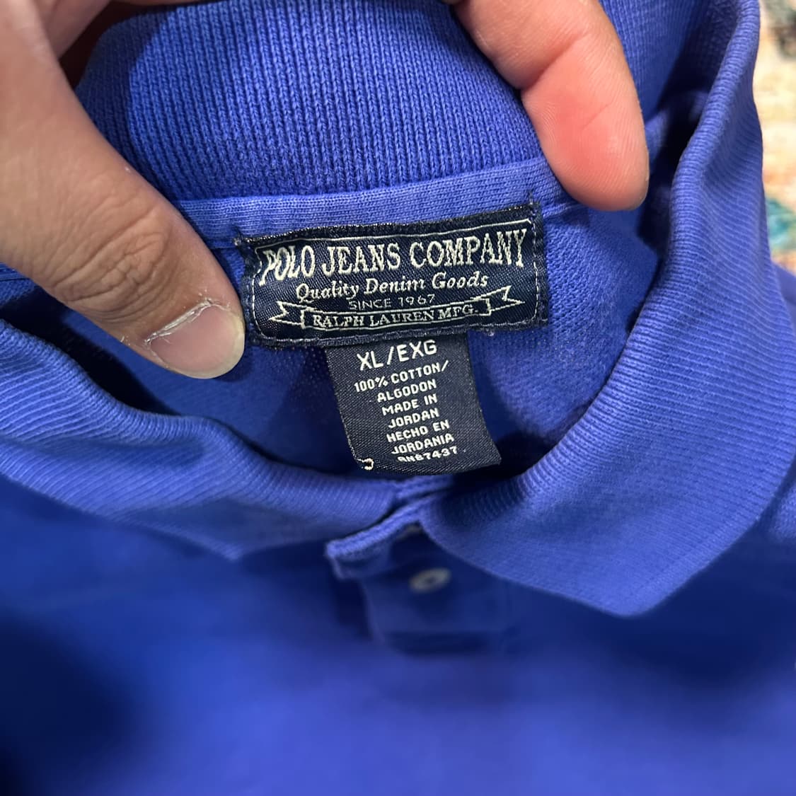 [XL] 폴로 진컴퍼니 성조기 로고 카라 반팔  상품이미지3