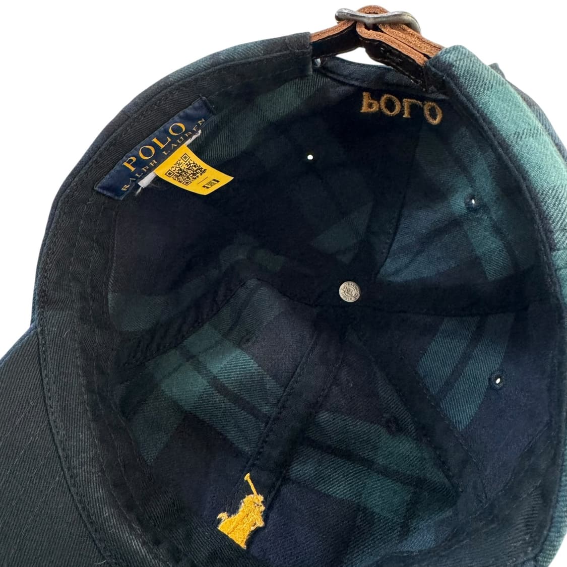 신형 QR라벨 폴로 랄프로렌 체크 볼캡 상품이미지4