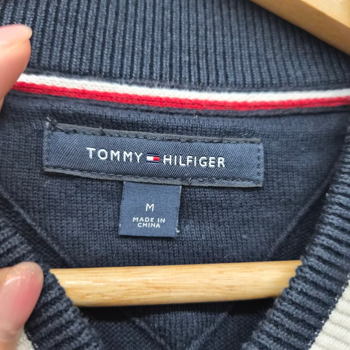 타미힐피거 네이비 집업 가디건 남성 M 상품이미지5