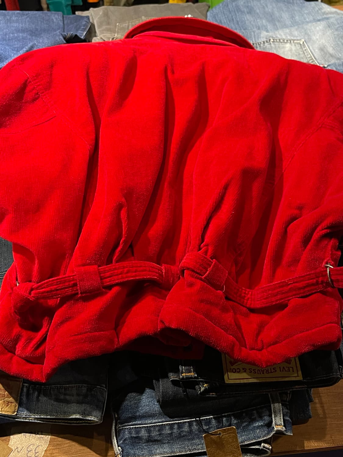 Made in Singapore 딥레드 자켓 상품이미지7