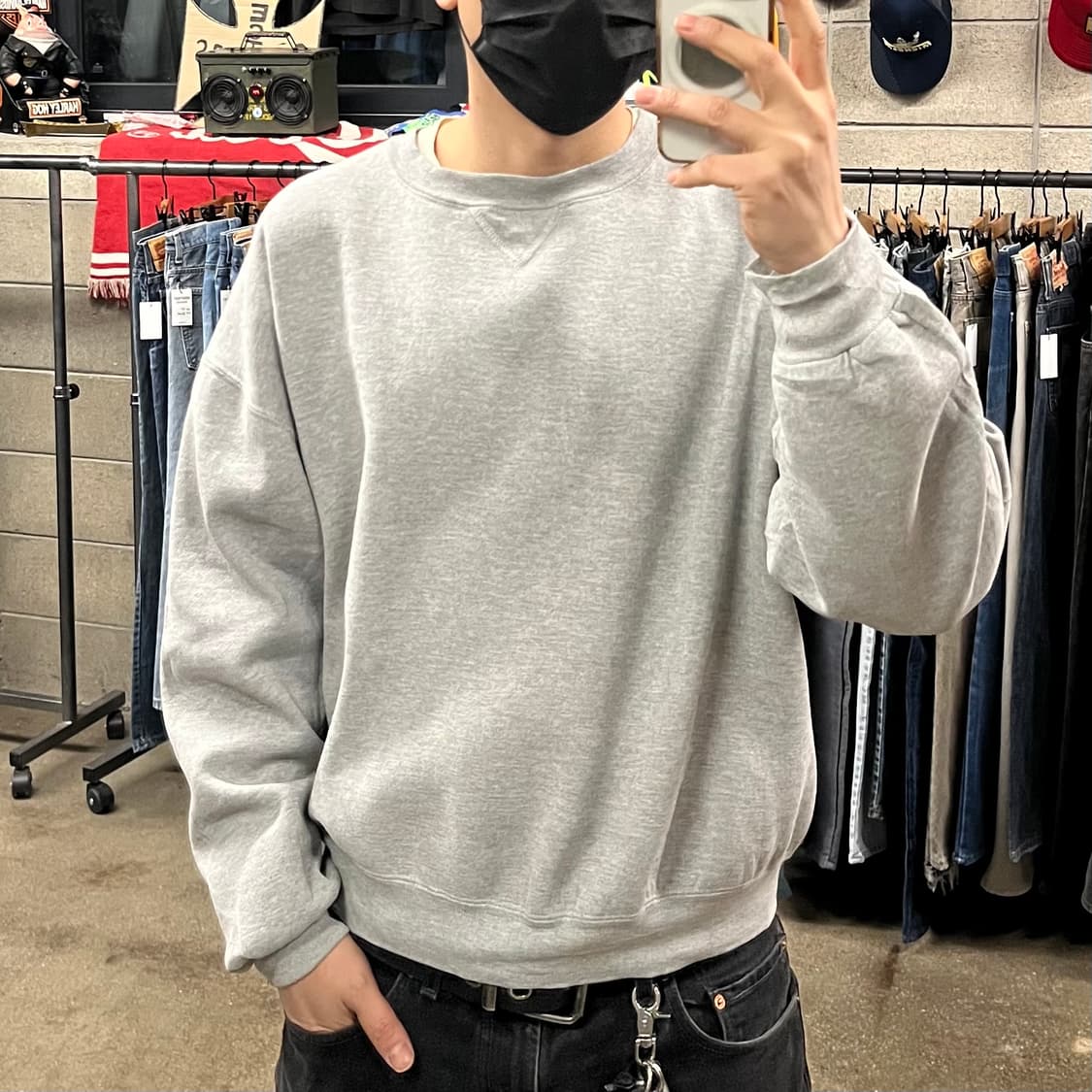 90s 러셀 블랭크 스웻셔츠 (105-110) 상품이미지5