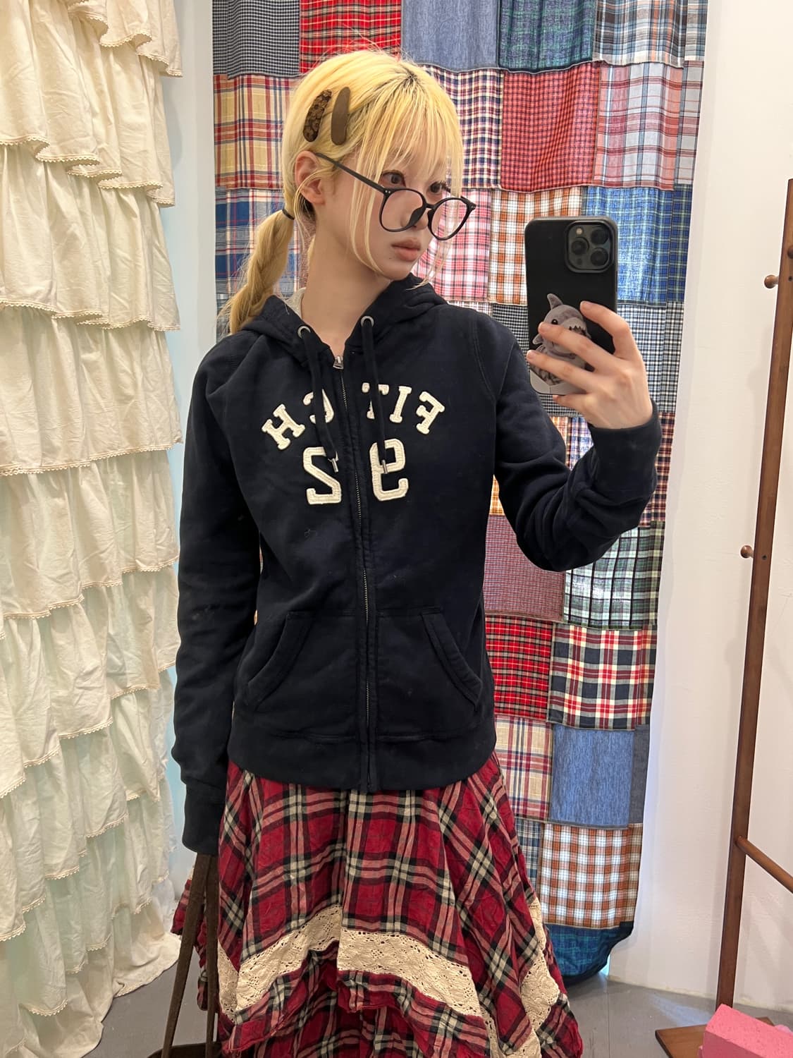 아베크롬비 네이비 후드집업  상품이미지2