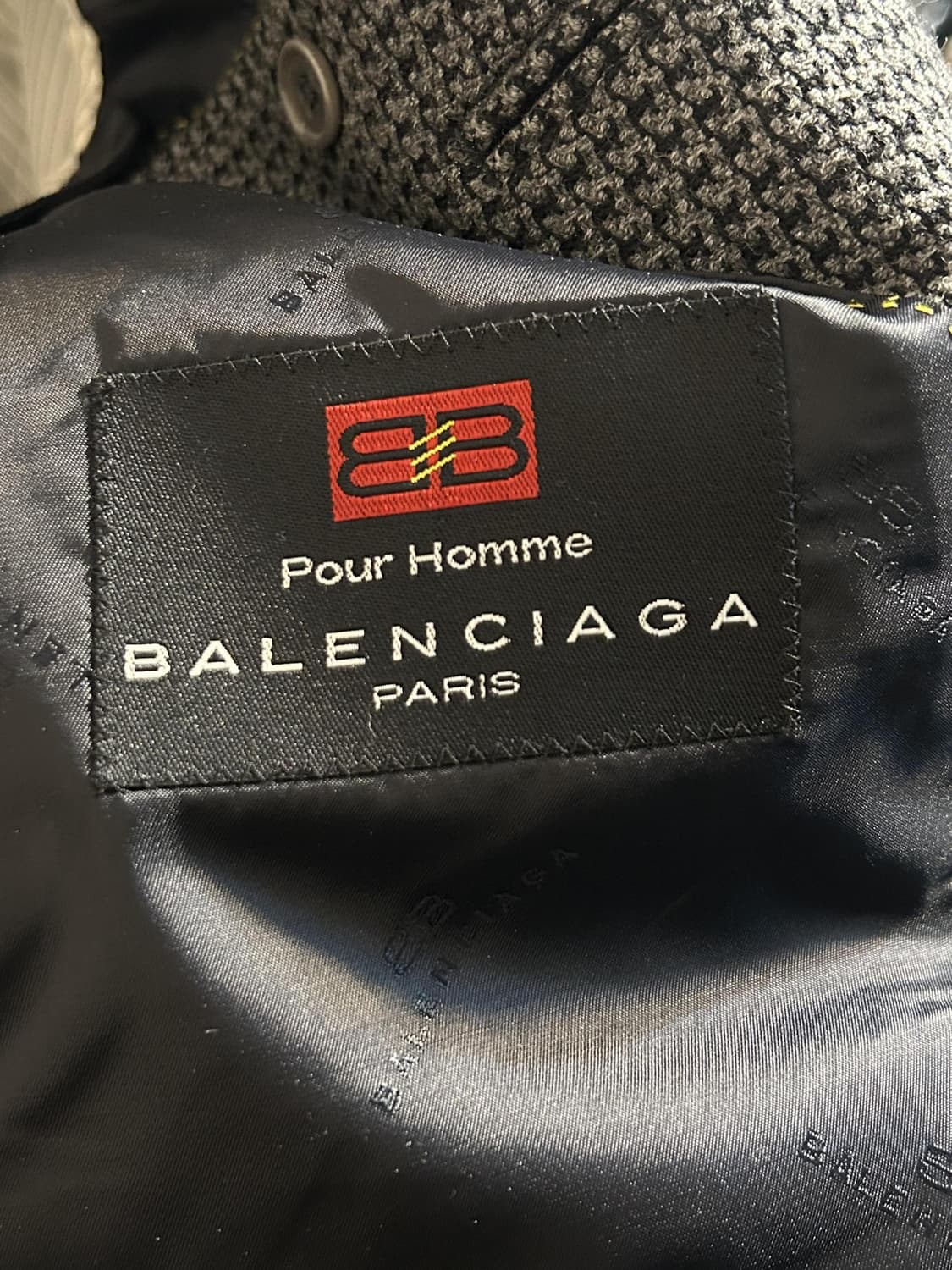 90s 발렌시아가 옴므 하운드투스 클래식 블레이저 상품이미지7