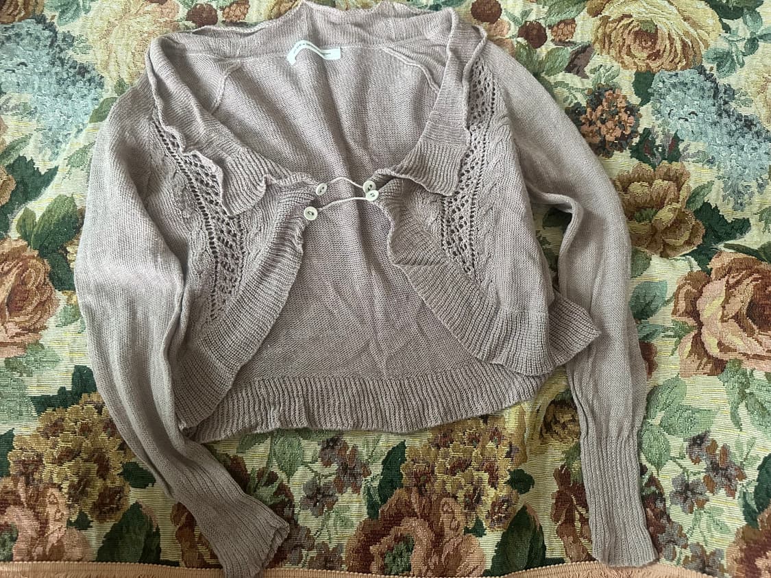 빈티지 핑크 볼레로 상품이미지2