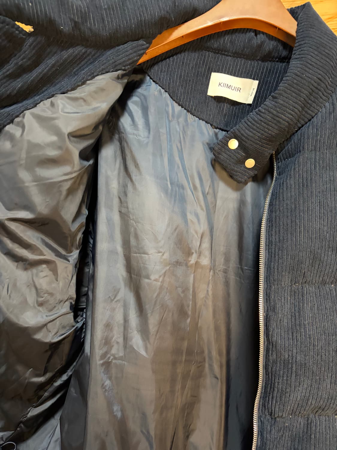 키뮤어 코듀로이 해링턴 덕다운 RDS 다운점퍼 M 상품이미지3