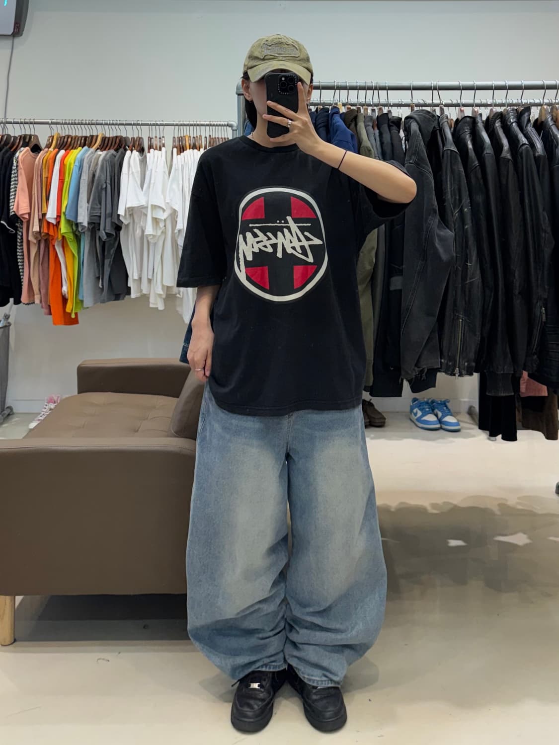 스투시 크로스 닷 반팔 상품이미지3