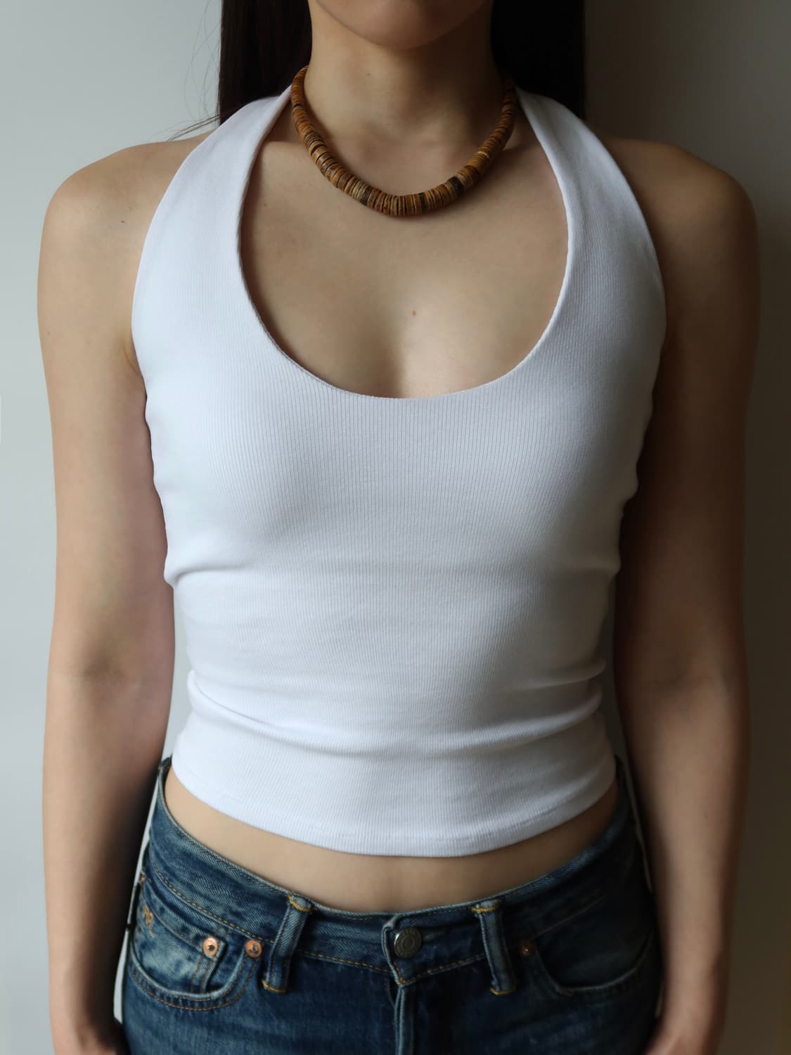 natural wood necklace 상품이미지3