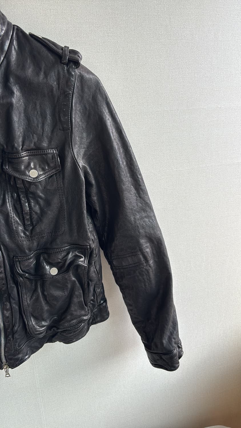'Orlando' Buffalo Leather Jacket 상품이미지5