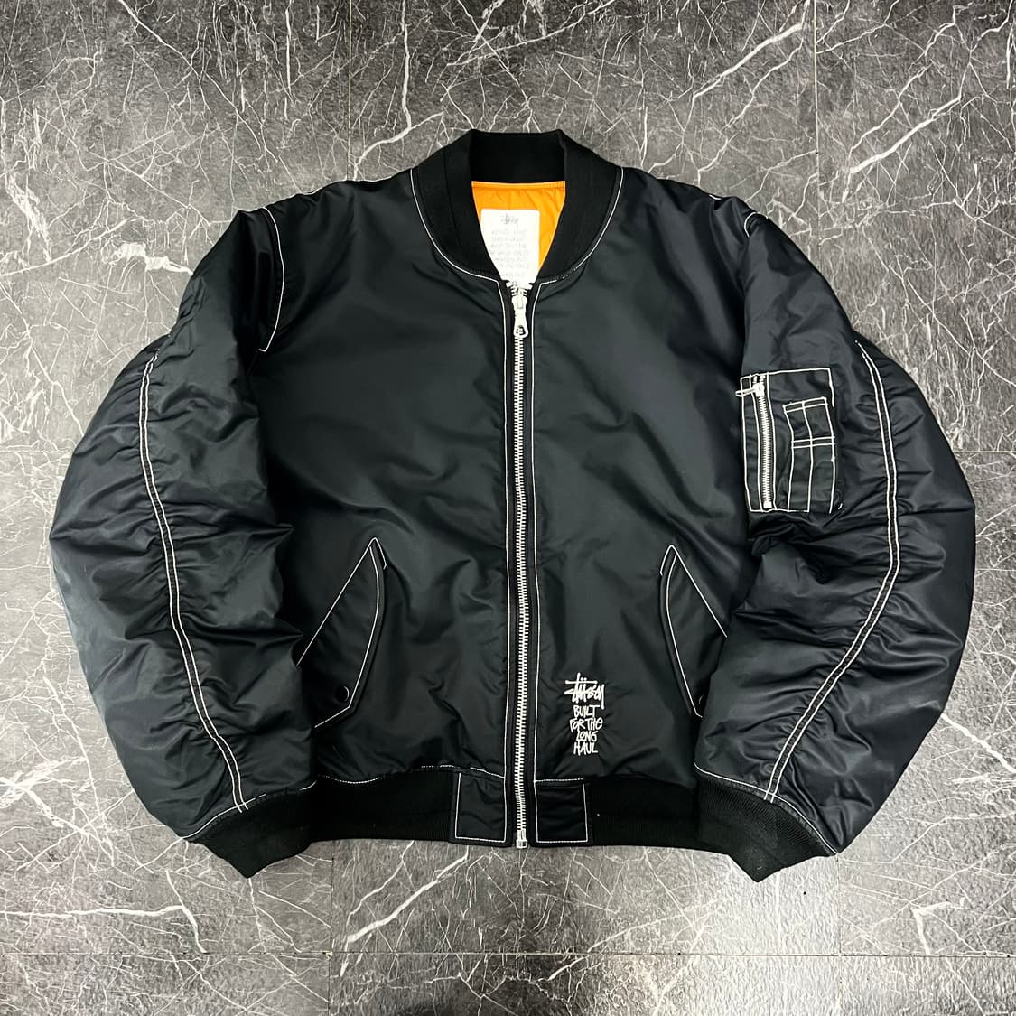스투시 빌트 리버시블 봄버 자켓 블랙 상품이미지5