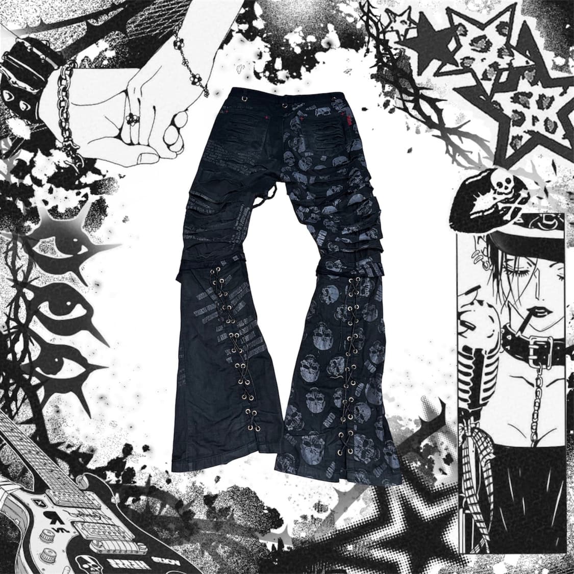 매드펑크 그런지 부츠컷 팬츠 상품이미지2