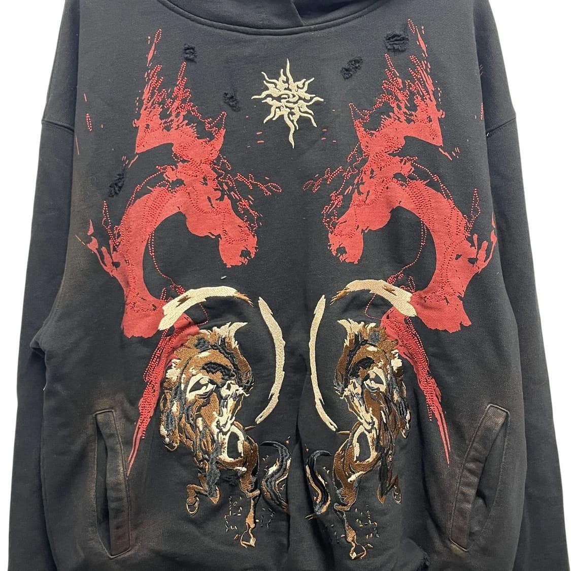 personsoul WHORSE PRINT & SUN TOTEM HOOD 상품이미지4