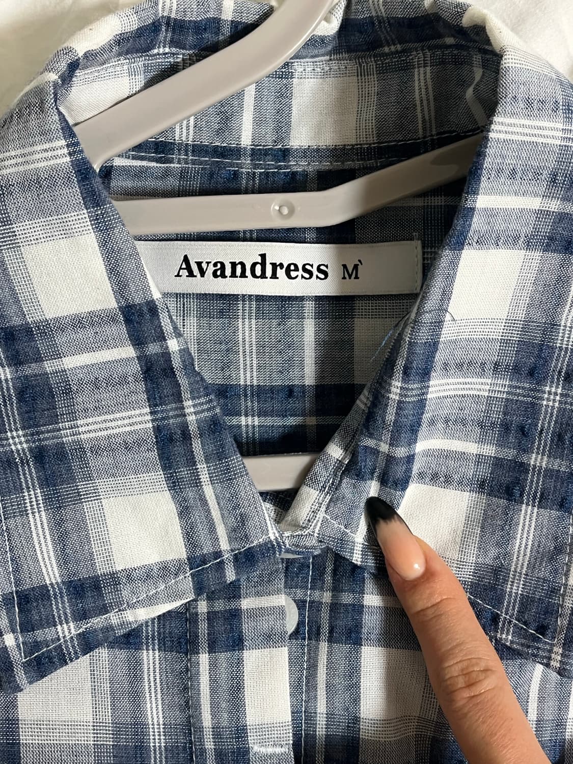 어반드레스 크롭 체크 셔츠 M 상품이미지4