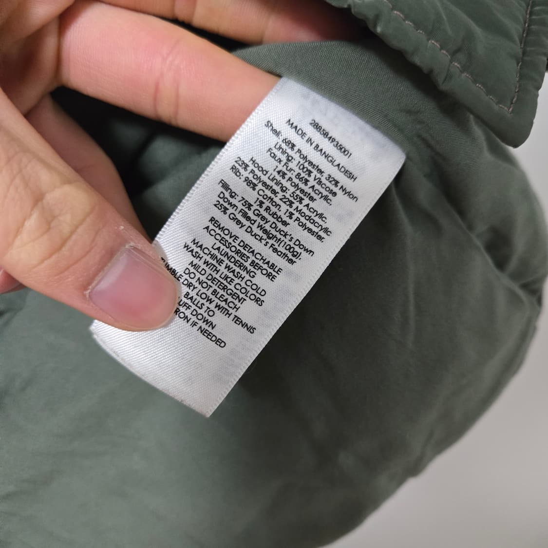 랄프로렌 데님앤서플라이 덕다운 n3b 파카 점퍼 / 여성 점퍼 상품이미지7