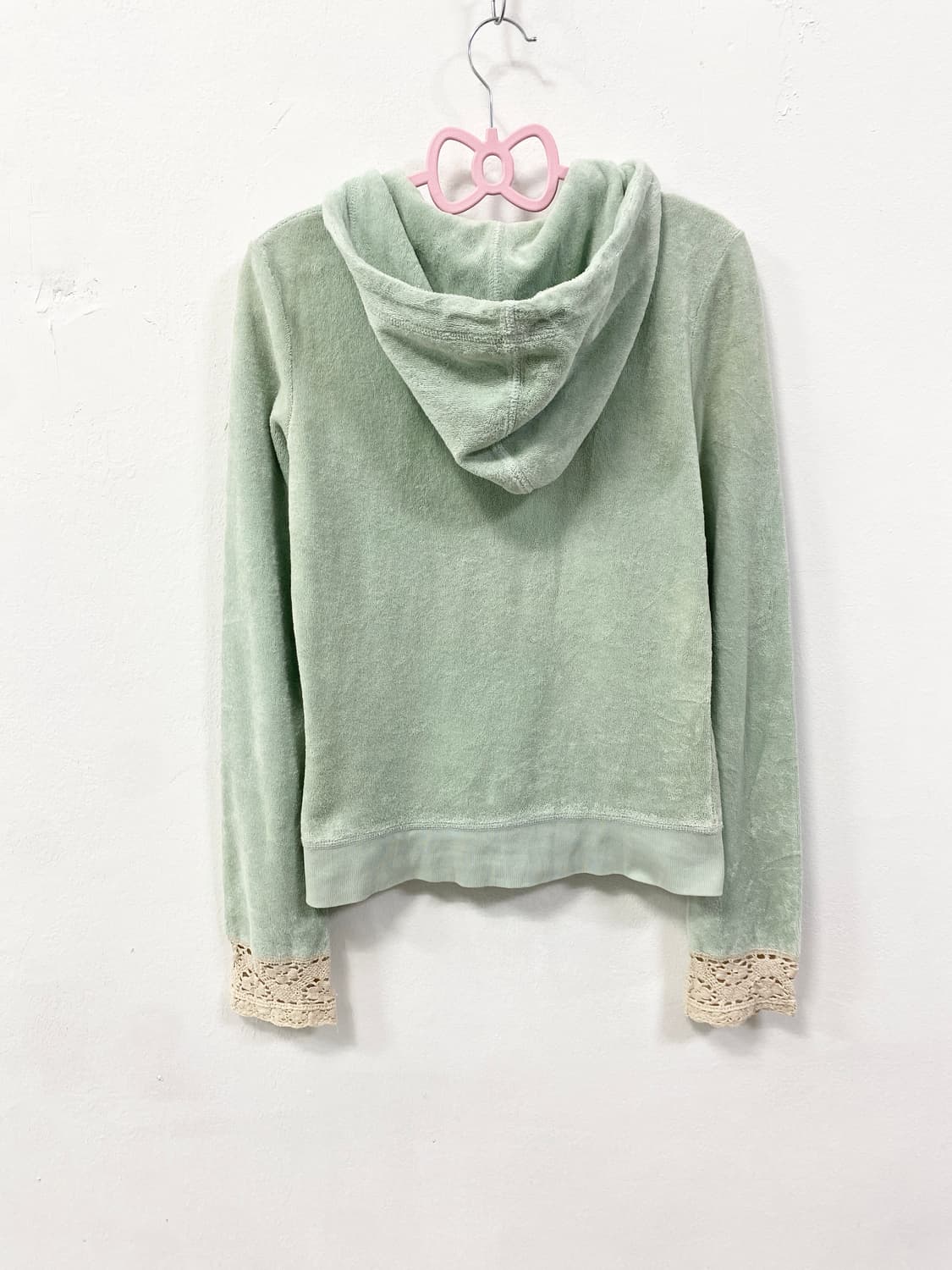 [JUICY COUTURE] 쥬시꾸뛰르 민트맛 레이스 후드집업 상품이미지5