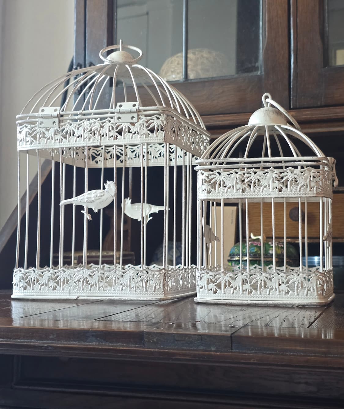 빈티지 철제 새장 인테리어 소품 2종 세트 상품이미지1
