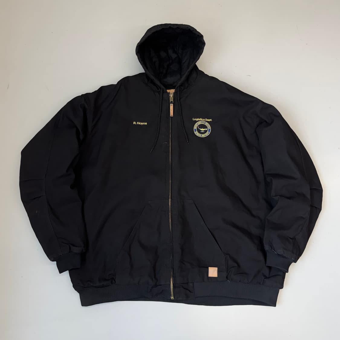 USA 빈티지 덕액티브 덕캔버스 후드 워크자켓 블랙 상품이미지2