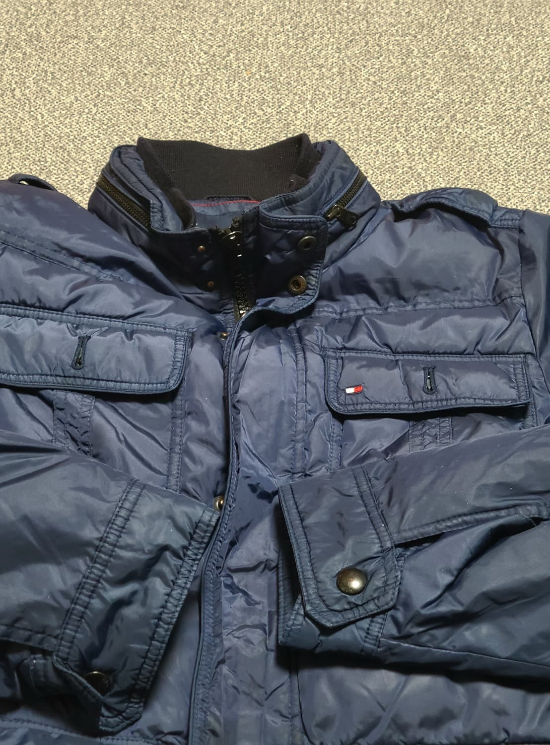 타미힐피거 네이비 남성 포켓 패딩 점퍼 100 상품이미지9