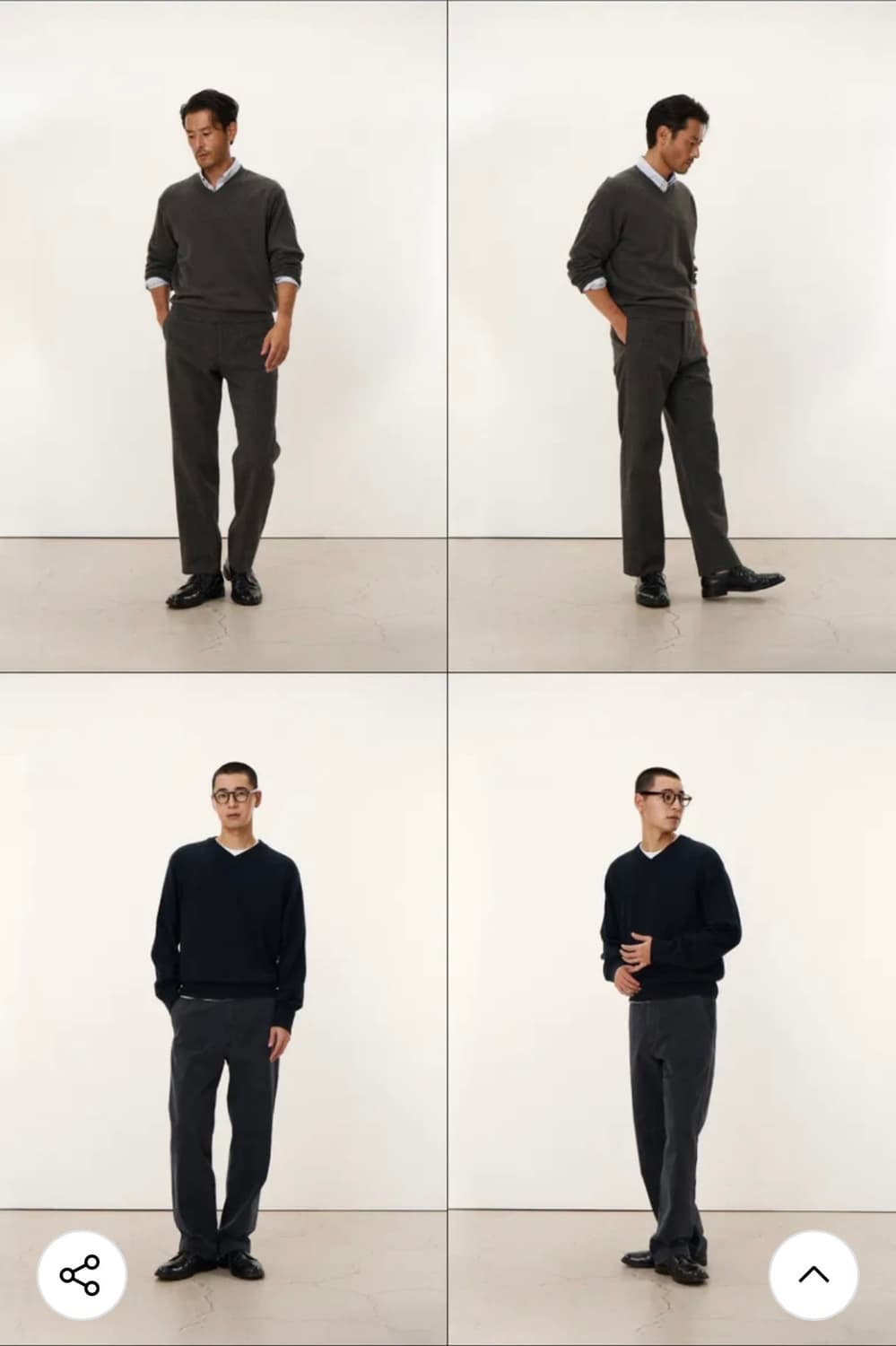 [POTTERY] Hard Twist Wool V-Neck Knit 상품이미지2
