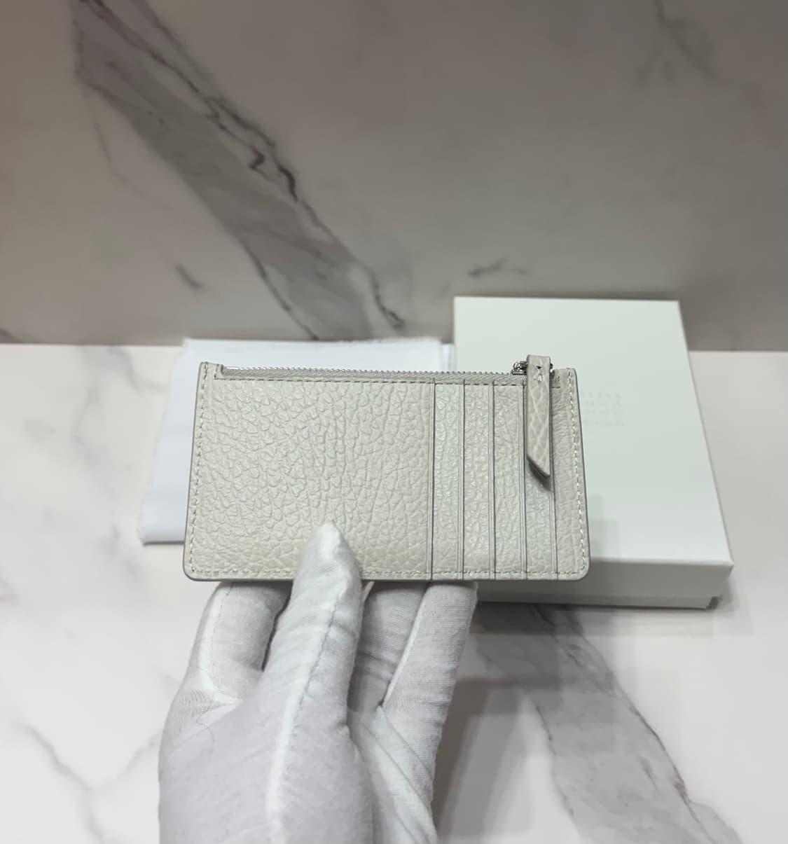 [정품] 마르지엘라 지퍼 카드지갑 아이보리 상품이미지2