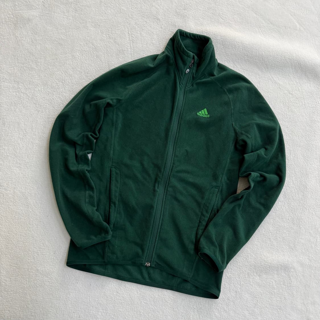 95 아디다스 그린 플리스 집업 0413T 상품이미지1