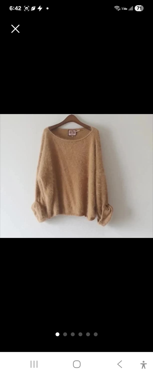 백화점정품 Juicy Couture 앙고라  오버핏 니트 스웨터 ONE  상품이미지1