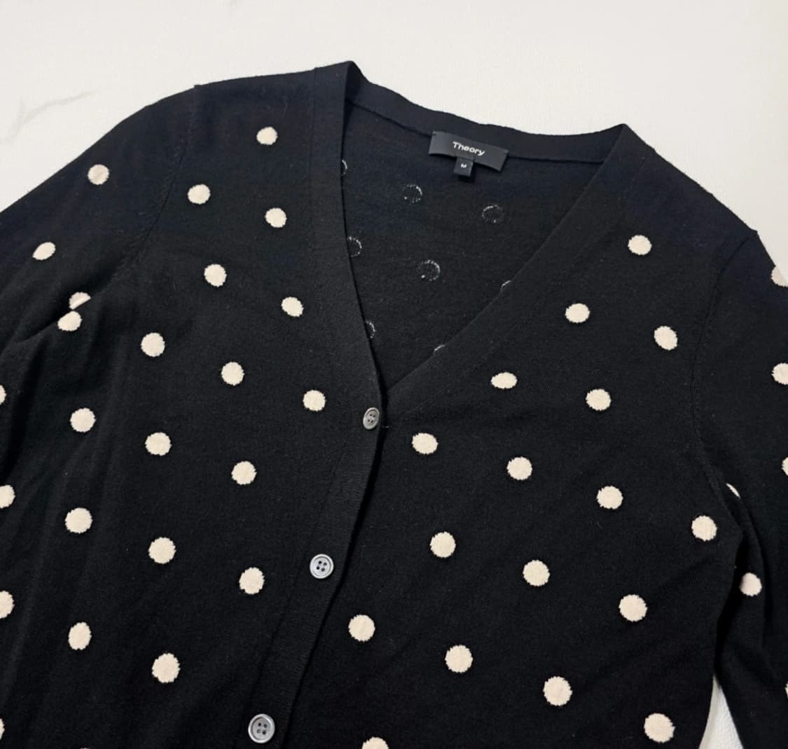 띠어리(Theory) 폴카 도트 울 가디건 ~55반 상품이미지4