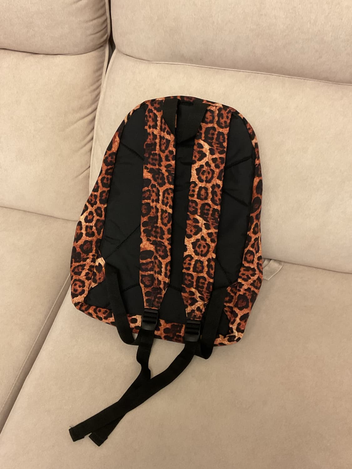 이스트팩 레오파드 호피무늬 백팩 상품이미지2