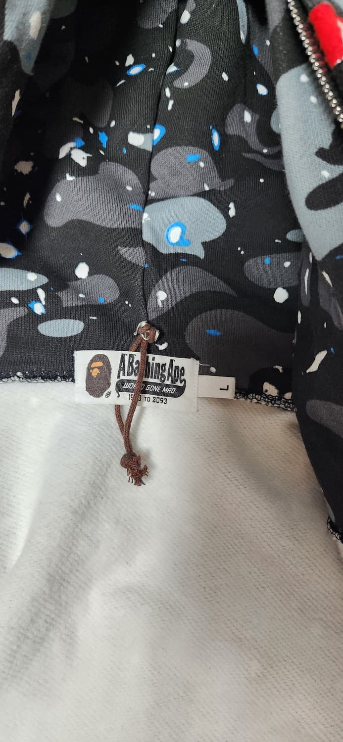 [L]베이프 스페이스 카모 샤크 후드집업 자켓 상품이미지9