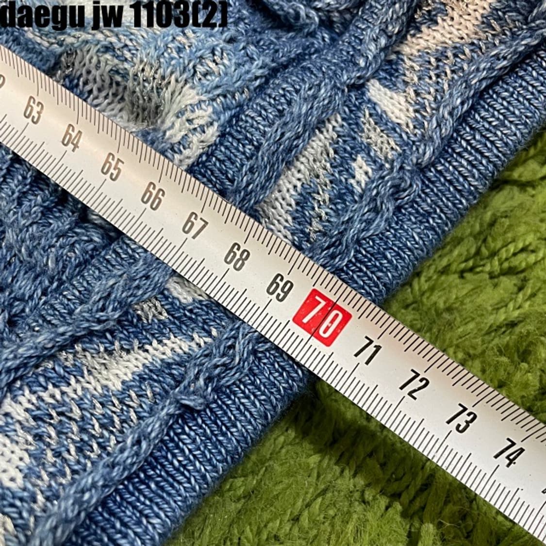 쿠지 케이블 니트 L  상품이미지8