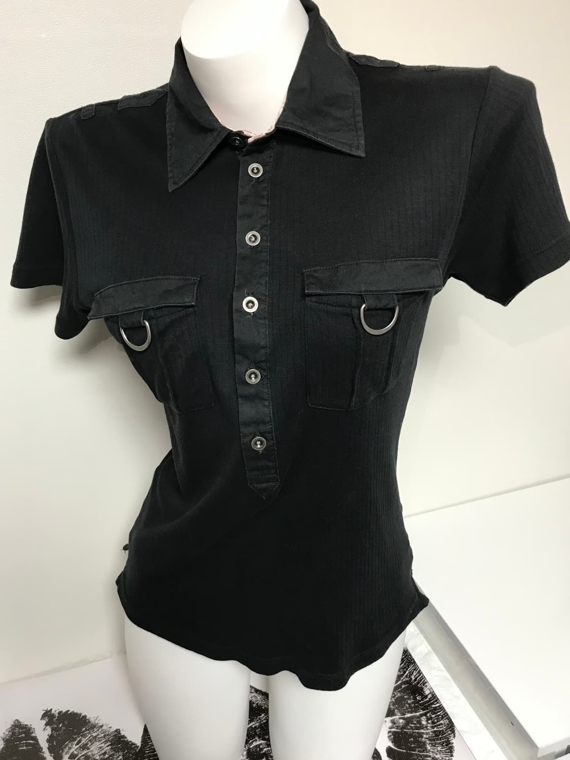 On board black vintage girl's t-shirts 상품이미지2