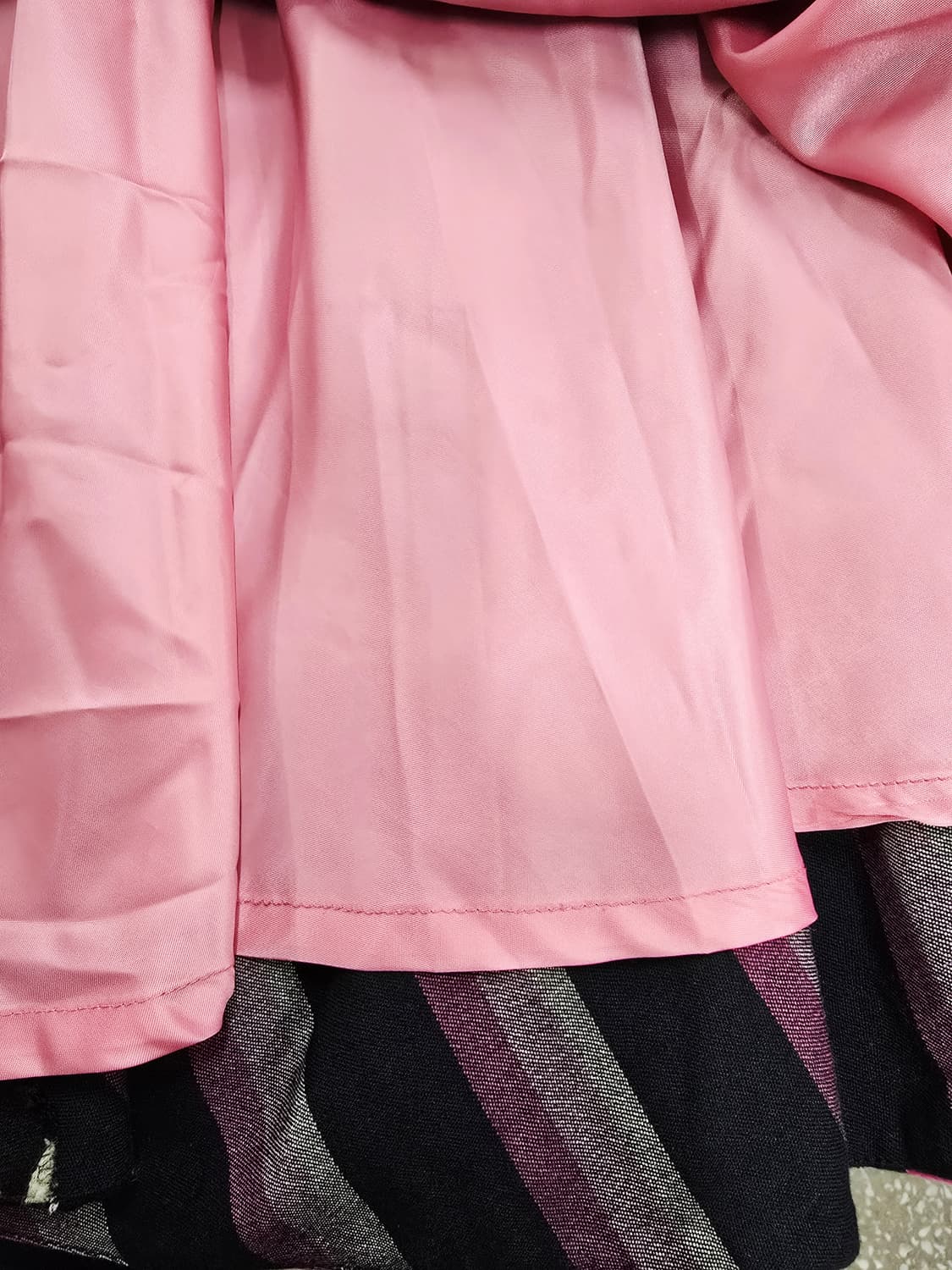 레니본 핑크 스트라이프 플리츠 스커트 상품이미지8