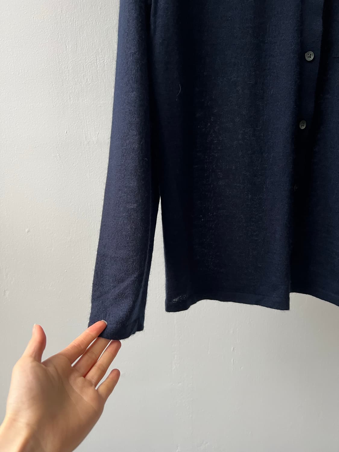 (새상품) 게스트인레지던스 캐시미어100 셔츠 가디건 상품이미지6